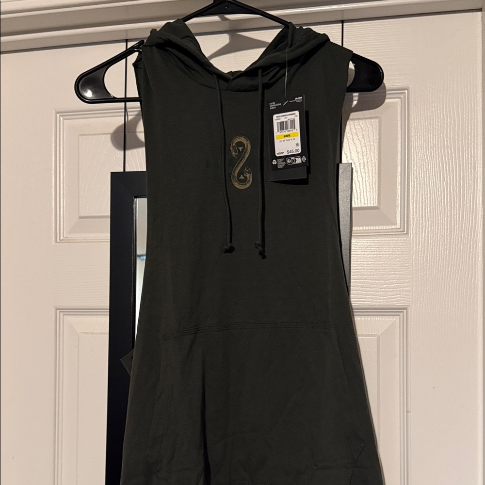 Under Armour Dark Green Sleeveless Hoodie